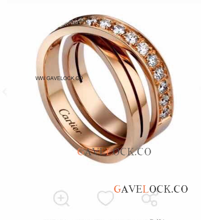 AAA Replica Cartier Etincelle wedding band Ring S925 Silver
